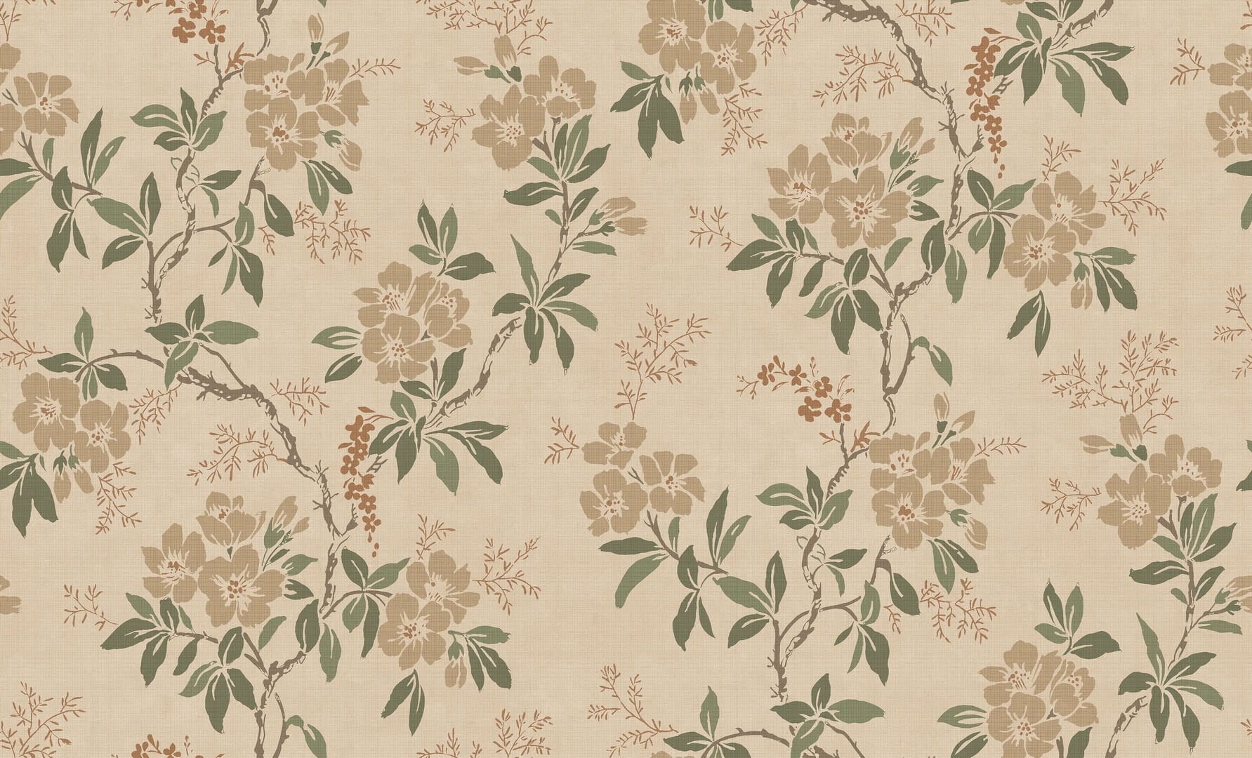 Fototapeta kwiatowa winorośl Sandberg S10842 Vera Beige Heritage