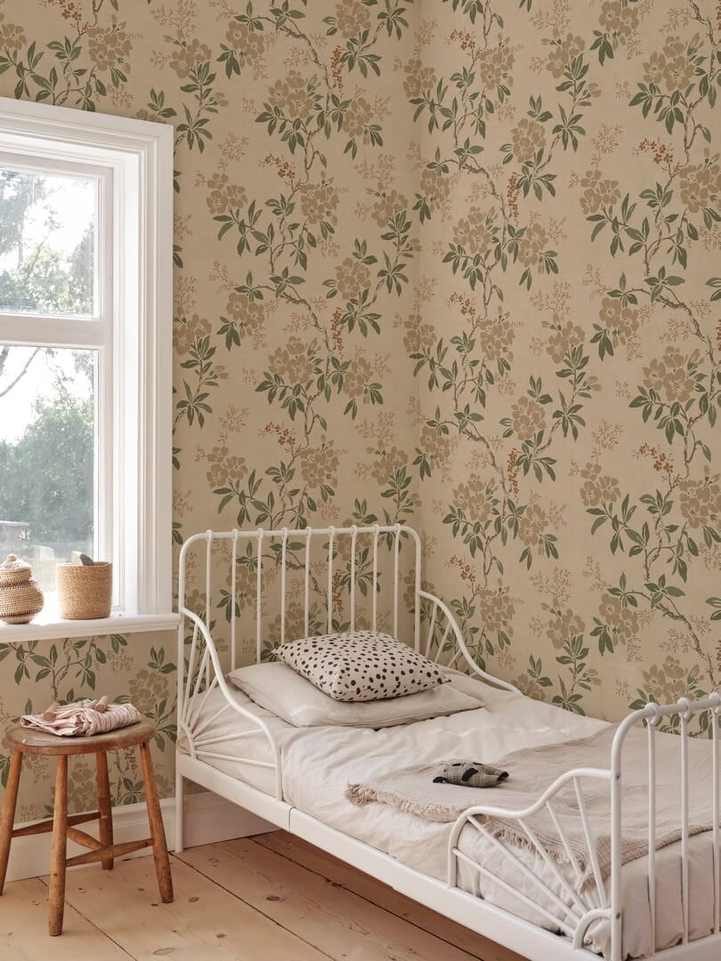 Fototapeta kwiatowa winorośl Sandberg S10842 Vera Beige Heritage