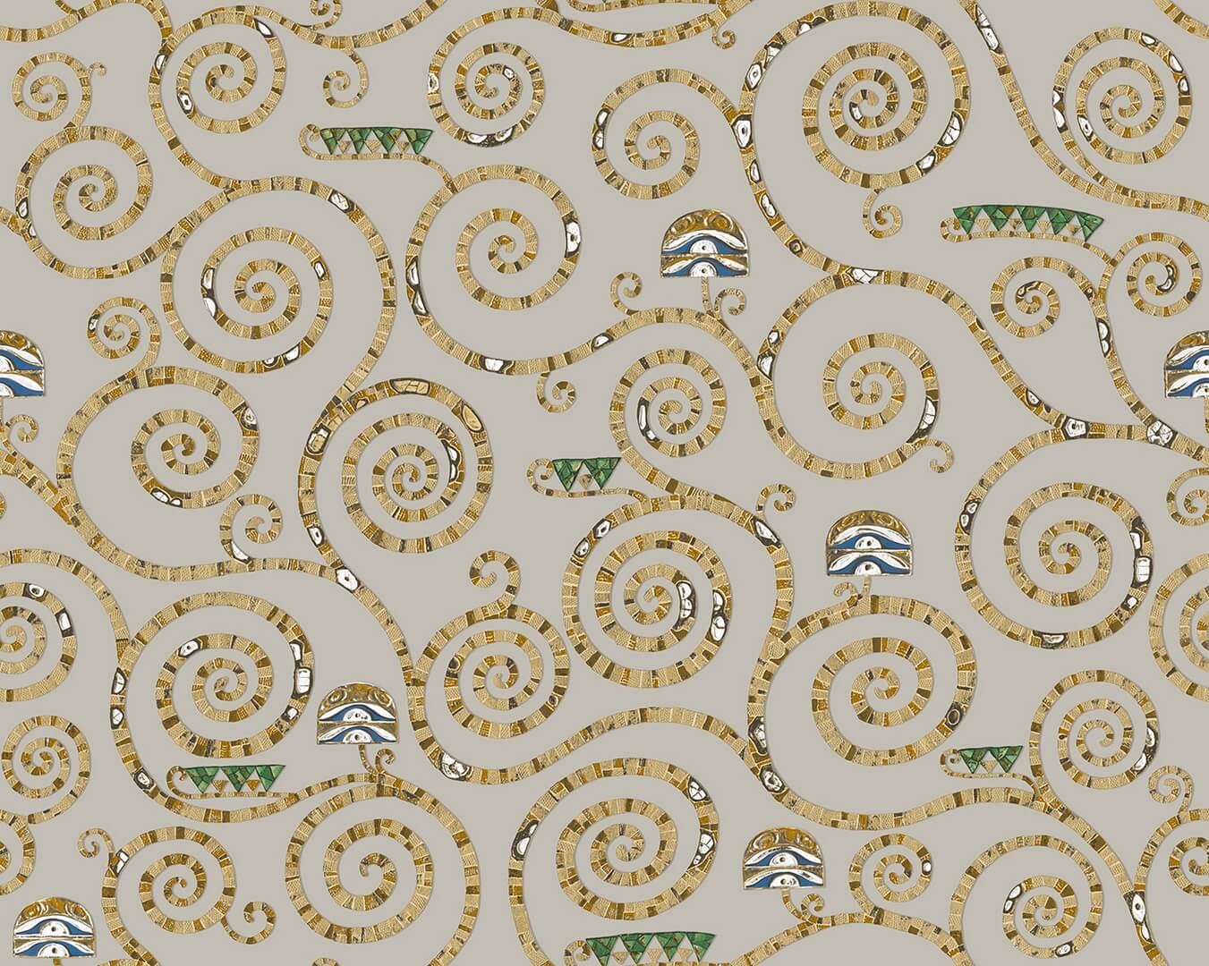 Tapeta spiralne linie J&V 25600 Stoclet Academy A Tribute to Gustav Klimt