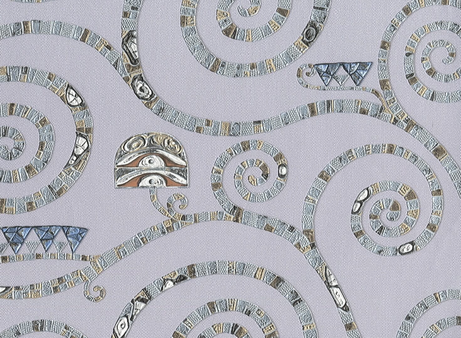 Tapeta spiralne linie J&V 25601 Stoclet Academy A Tribute to Gustav Klimt