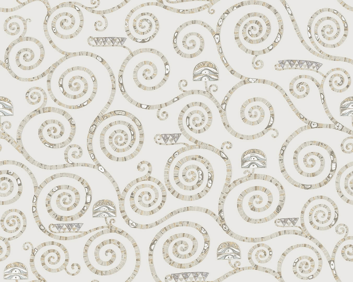 Tapeta spiralne linie J&V 25602 Stoclet Academy A Tribute to Gustav Klimt