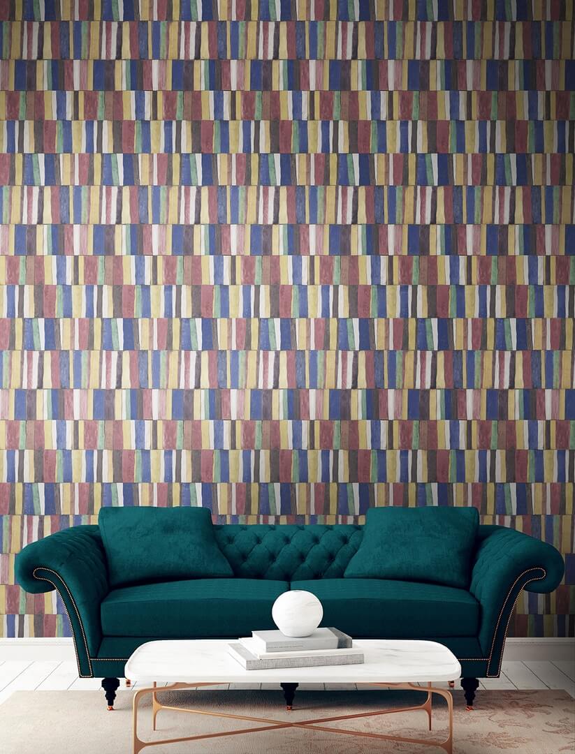 Tapeta geometryczna J&V 25610 Ritter Tiles Academy A Tribute to Gustav Klimt