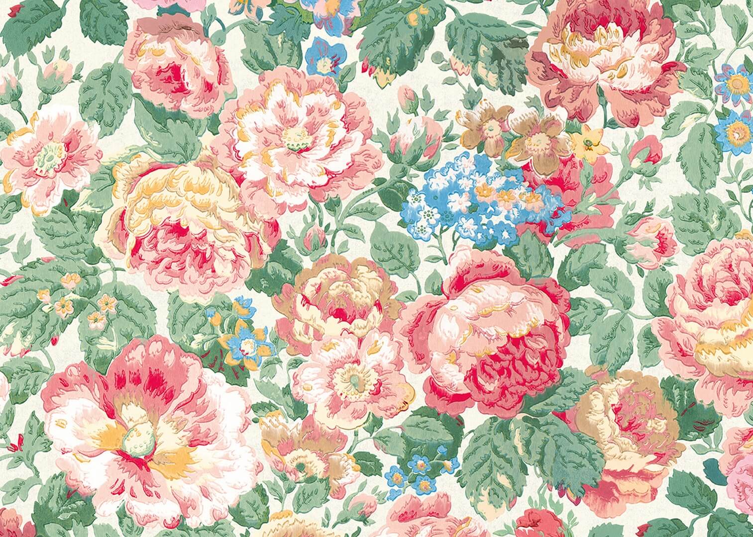 Tapeta florystyczna - róże J&V 7222 Grande Rose 505 Grande Corniche