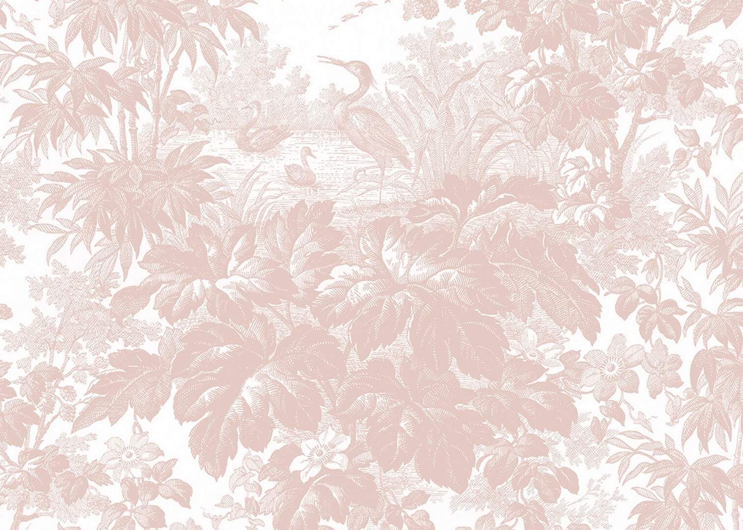 Tapeta w stylu Toile de Jouy J&V 7262 Toile 505 Grande Corniche