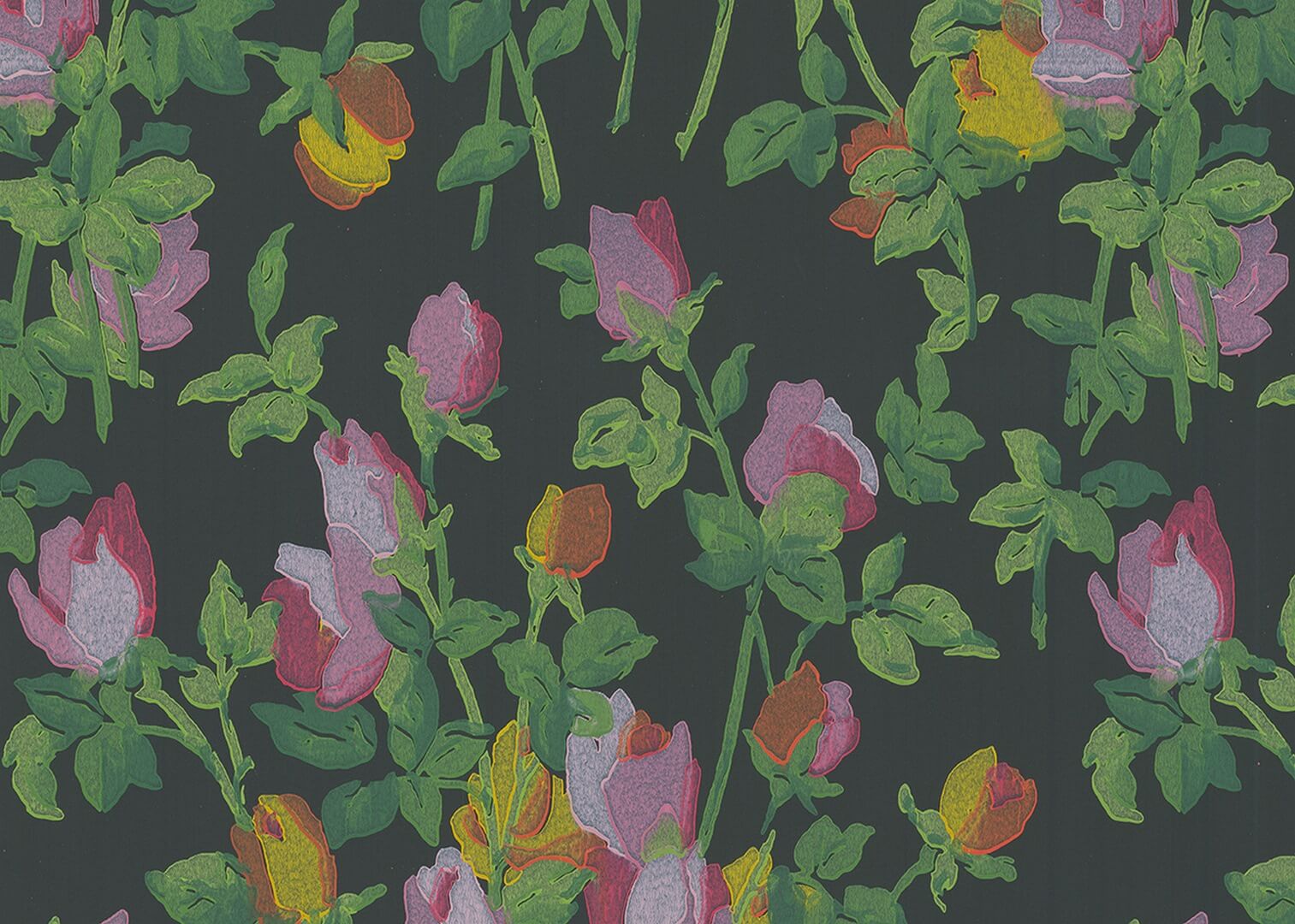 Tapeta kwiaty J&V 7273 Roseraie 505 Grande Corniche