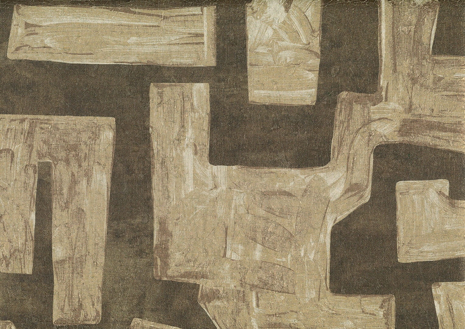 Tapeta geometryczna – metaliczna J&V 7661 Labirinthos 104 Lithos
