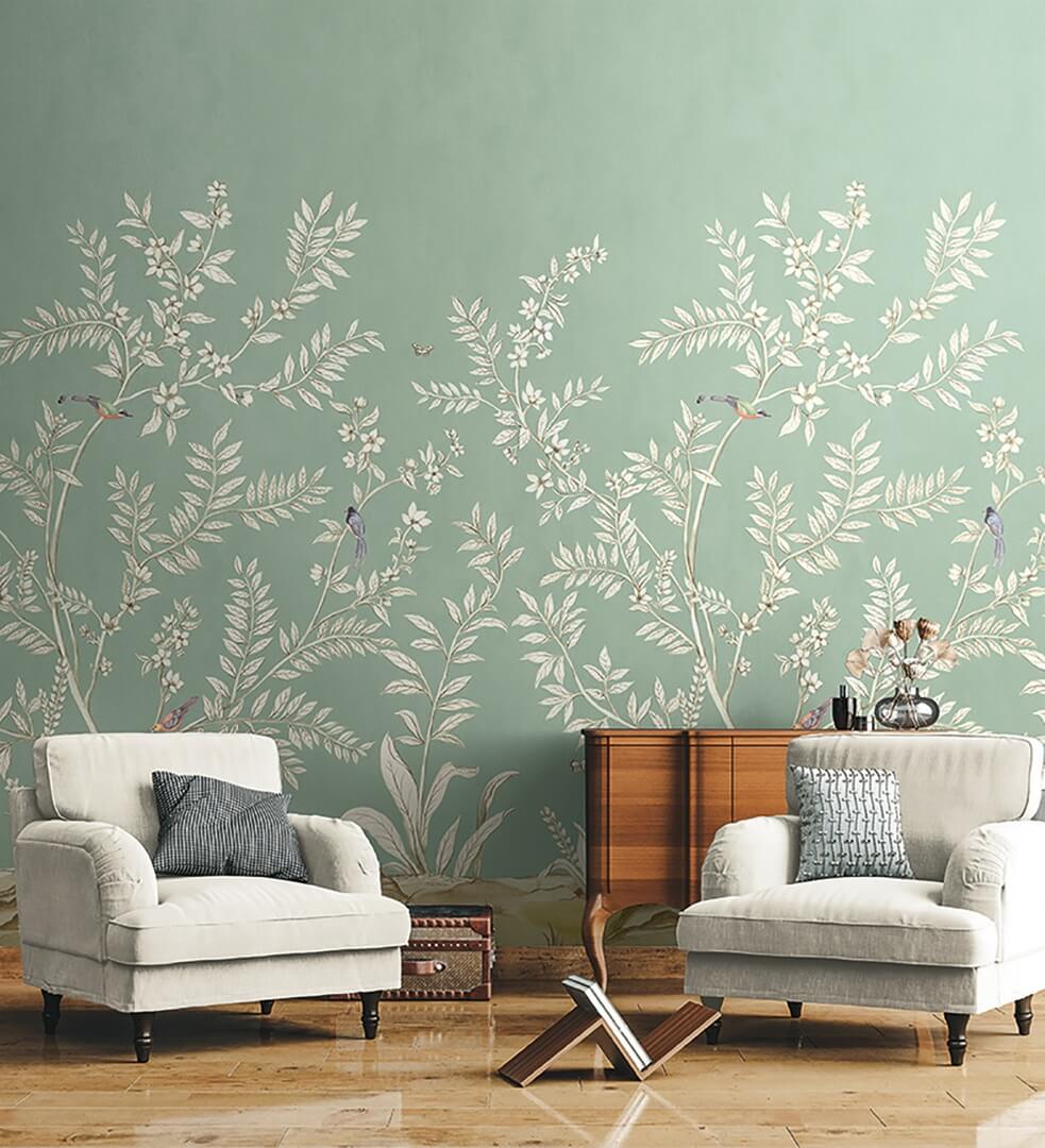 Mural botaniczny Wallquest DB30414M Daisy Bennett