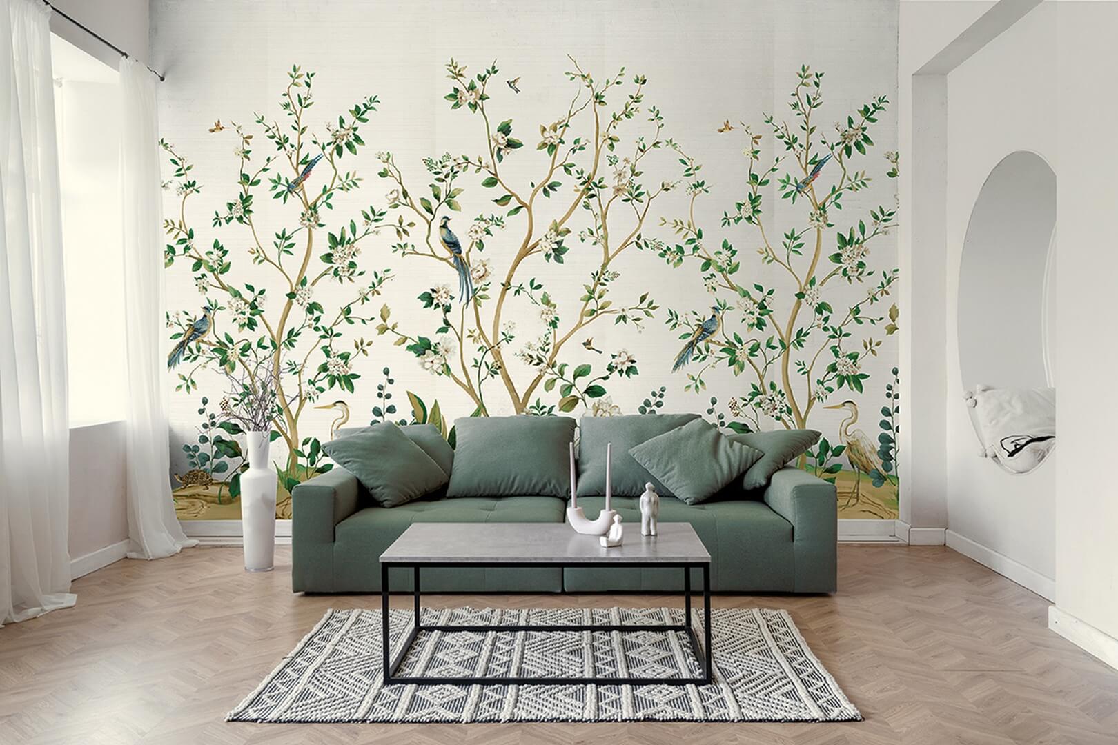Mural naturalny botaniczny Wallquest DB31108M Daisy Bennett