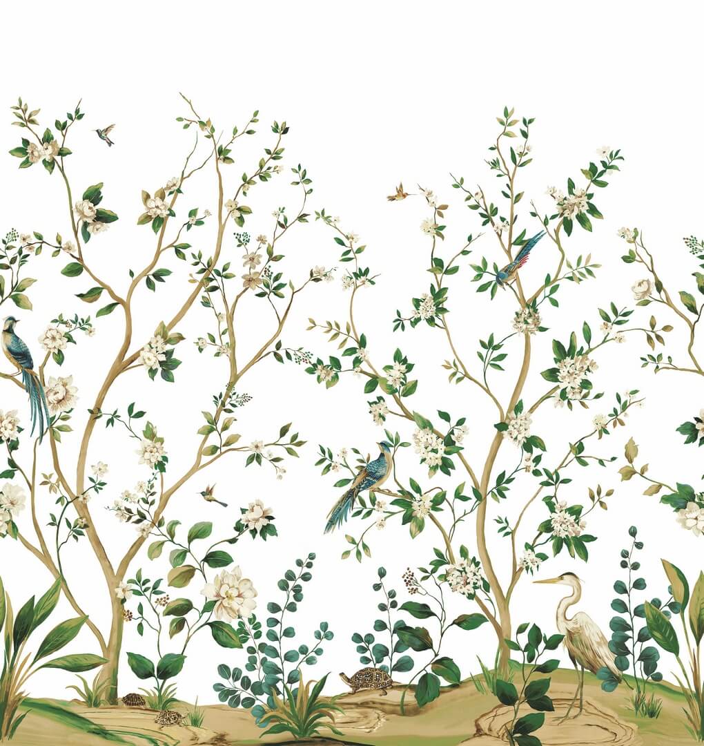 Mural naturalny botaniczny Wallquest DB31108M Daisy Bennett