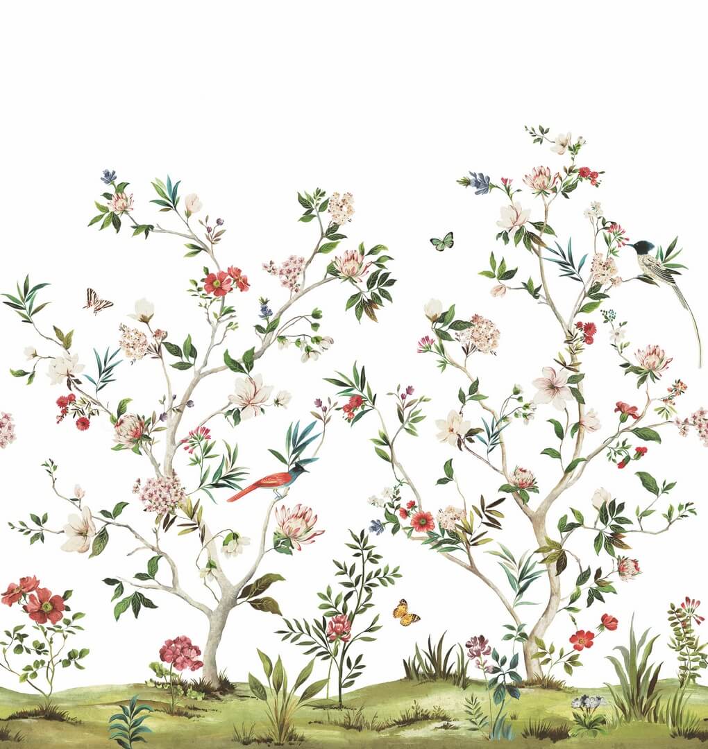 Mural naturalny botaniczny Wallquest DB31506M Daisy Bennett