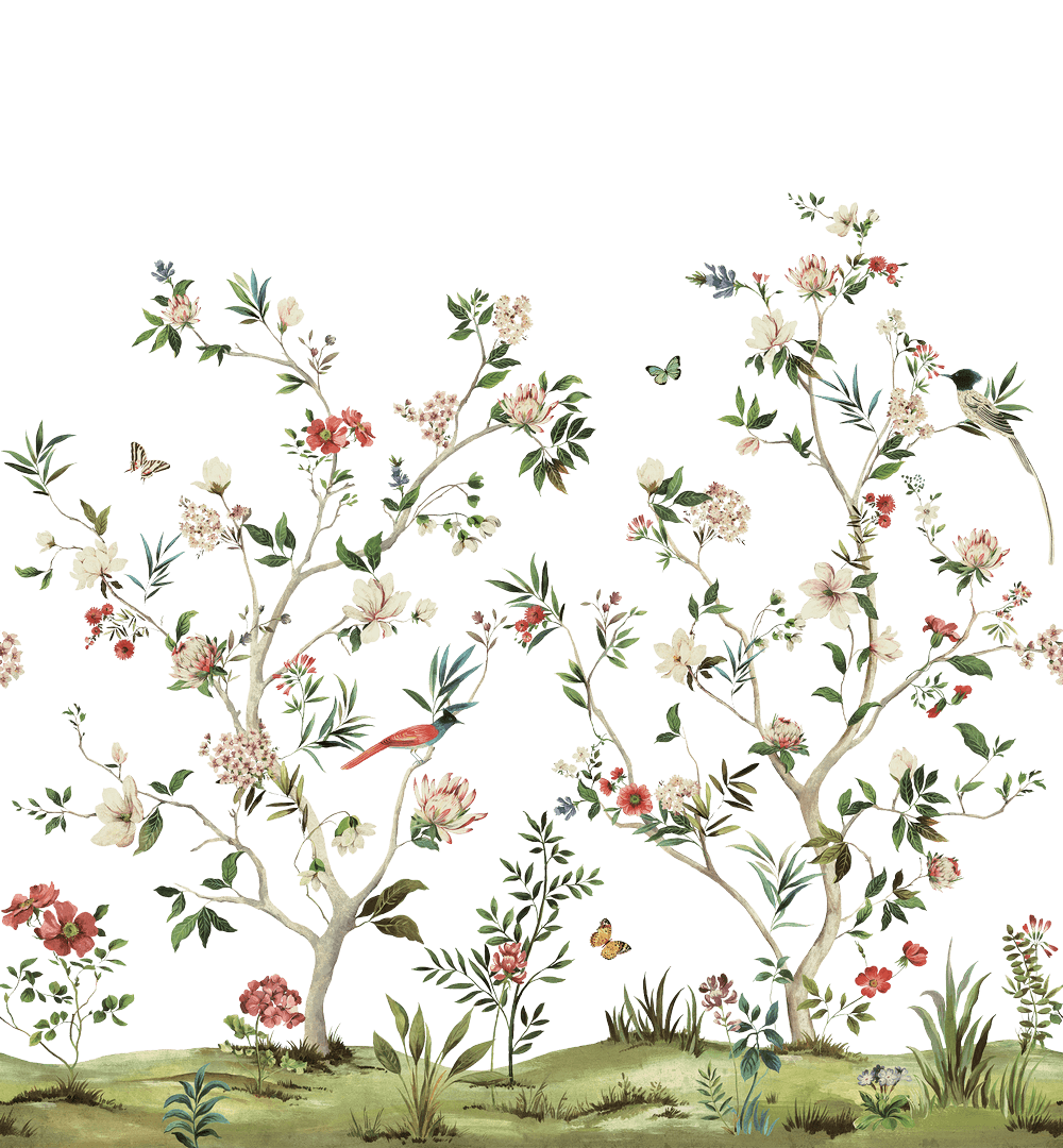 Mural metaliczny botaniczny Wallquest DB33603M Daisy Bennett