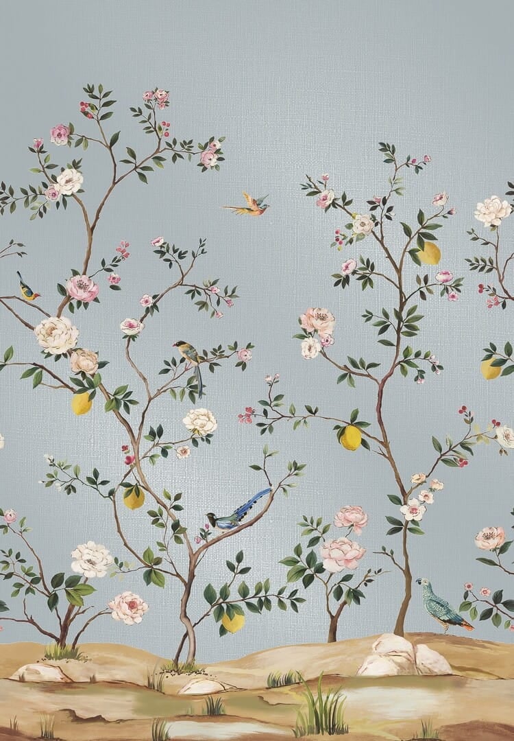 Mural metaliczny – botaniczny Wallquest DB33705M Daisy Bennett