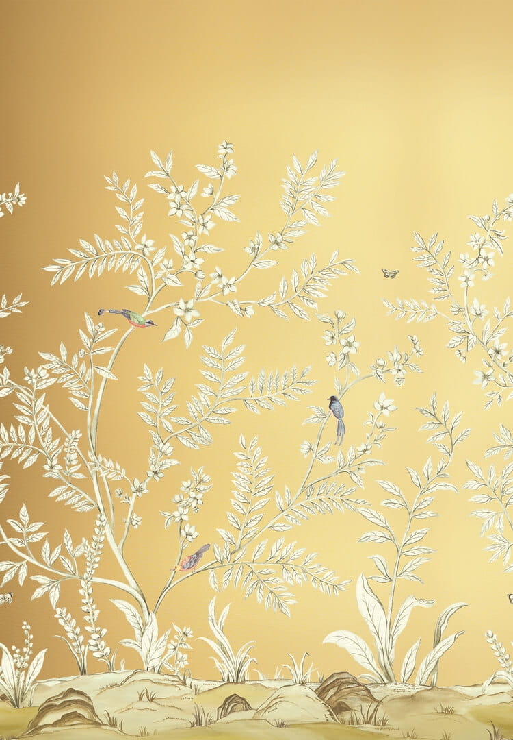 Mural metaliczny – botaniczny Wallquest DB33806M Daisy Bennett