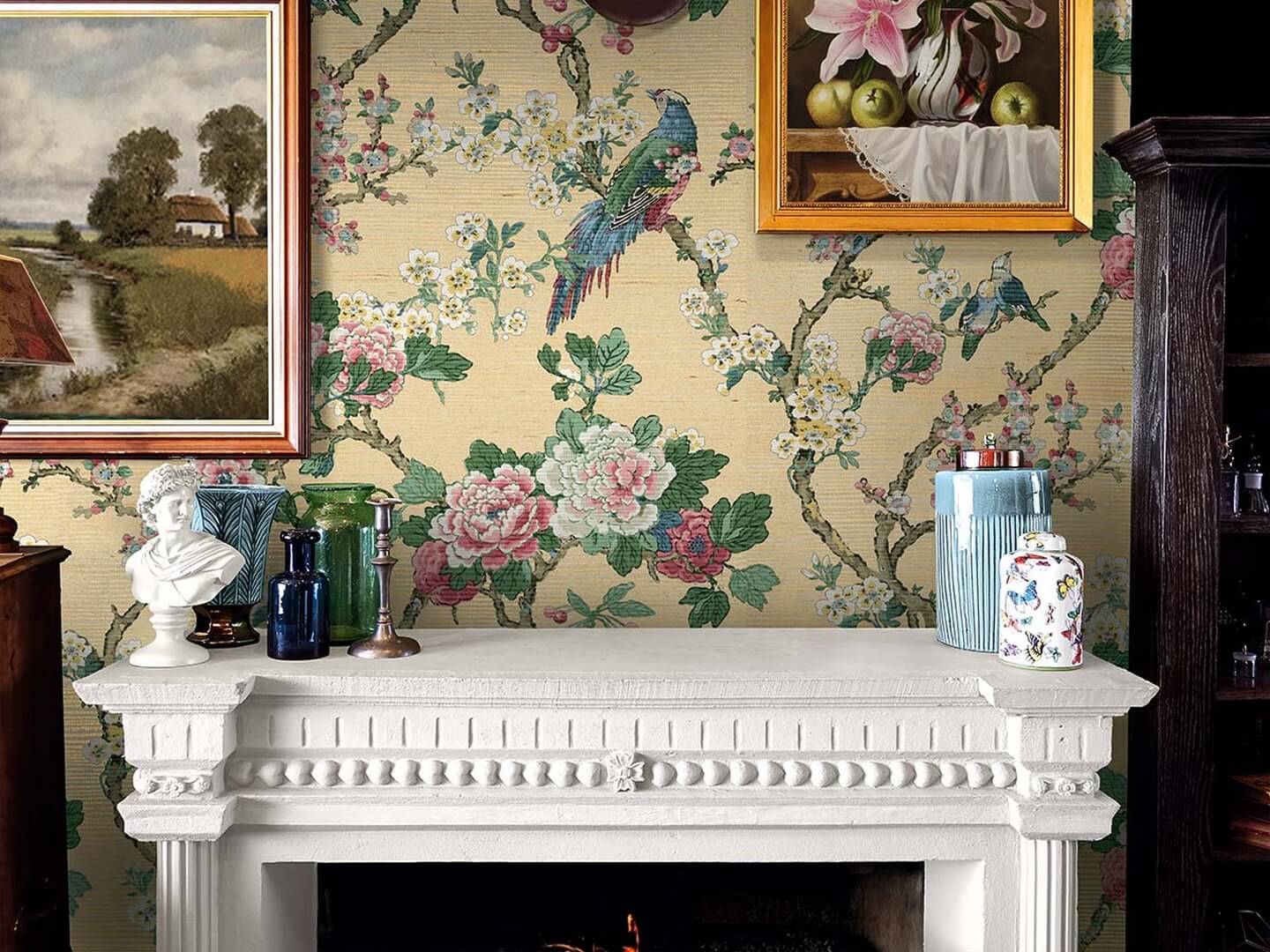 Tapeta naturalna botaniczna Wallquest CH30603 Chinoiserie