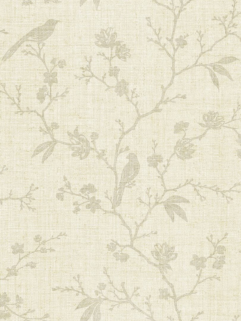Tapeta kwitnące pnącza i ptaki Wallquest CH31307 Chinoiserie