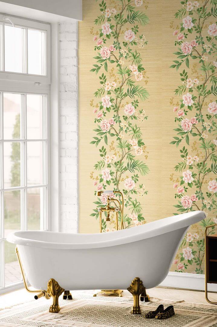 Tapeta naturalna kwitnące pnącza  Wallquest CH31505 Chinoiserie