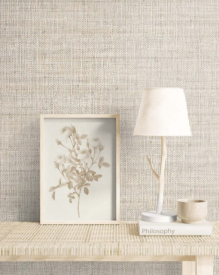 Tapeta imitująca naturalne płótno Wallquest RA40313 Raffia