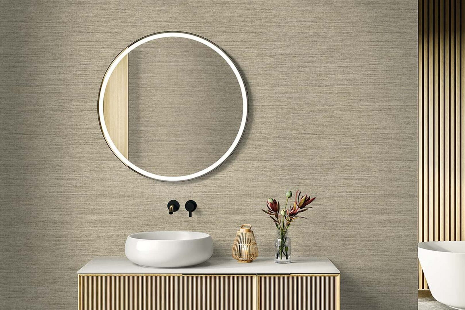 Tapeta płótno Wallquest RA40902 Raffia