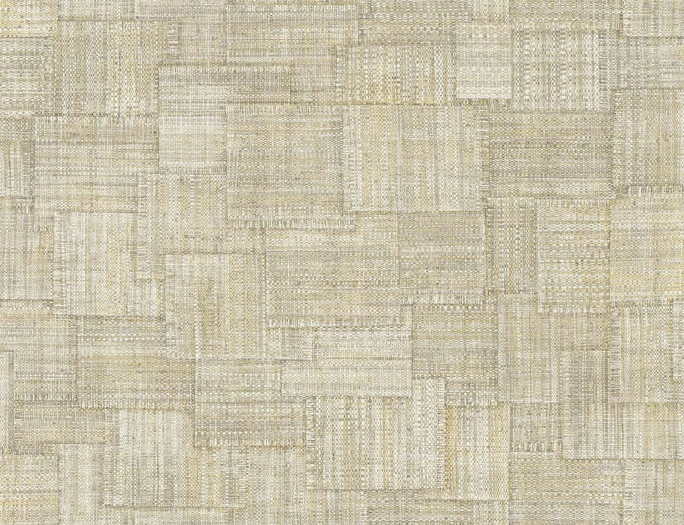 Tapeta imitująca płótno - patchwork Wallquest RA41704 Raffia