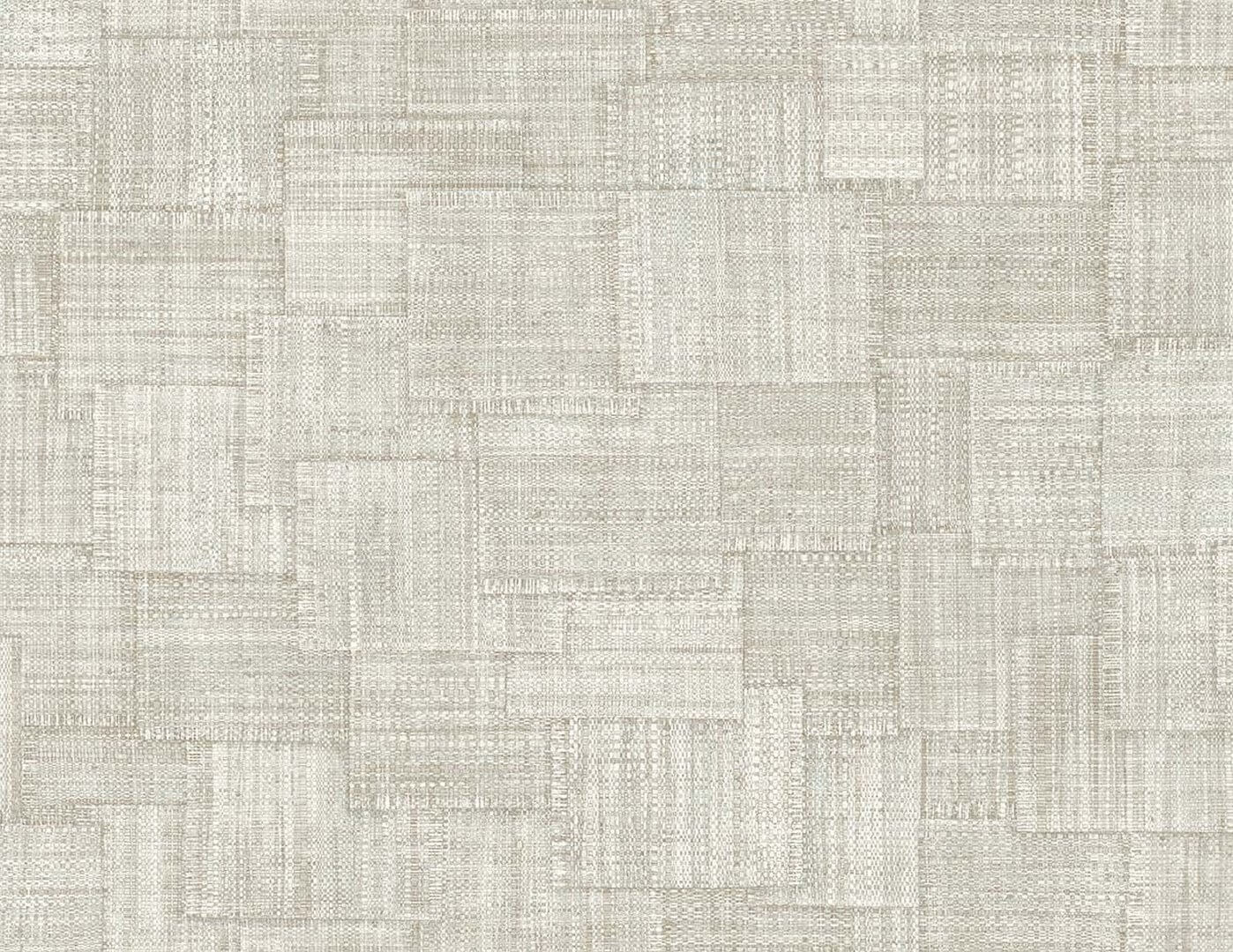 Tapeta imitująca płótno - patchwork Wallquest RA41708 Raffia