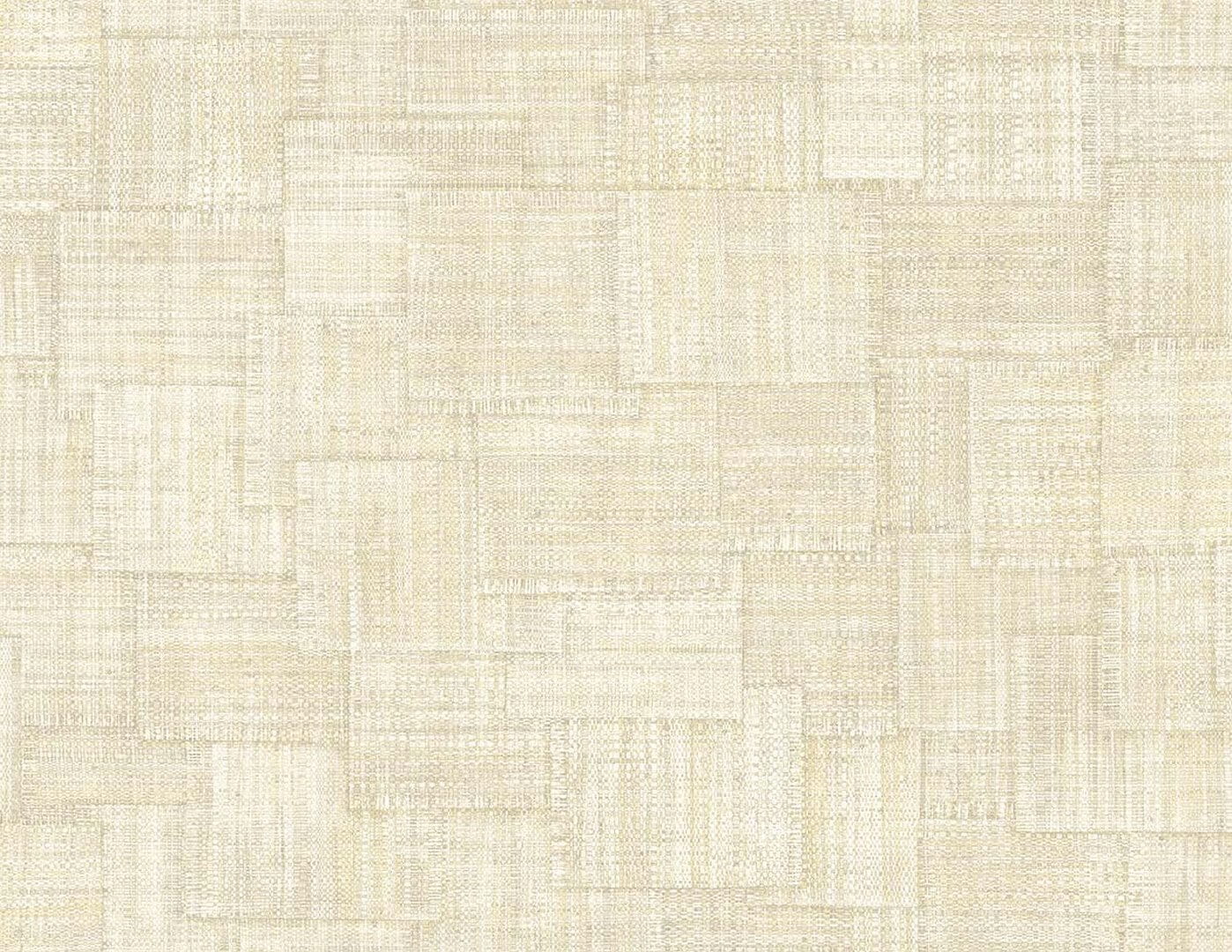 Tapeta imitująca płótno - patchwork Wallquest RA41709 Raffia