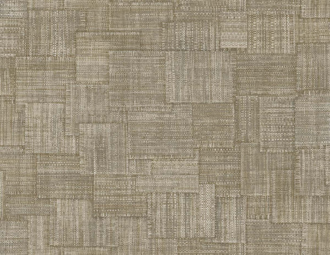 Tapeta imitująca płótno - patchwork Wallquest RA41712 Raffia