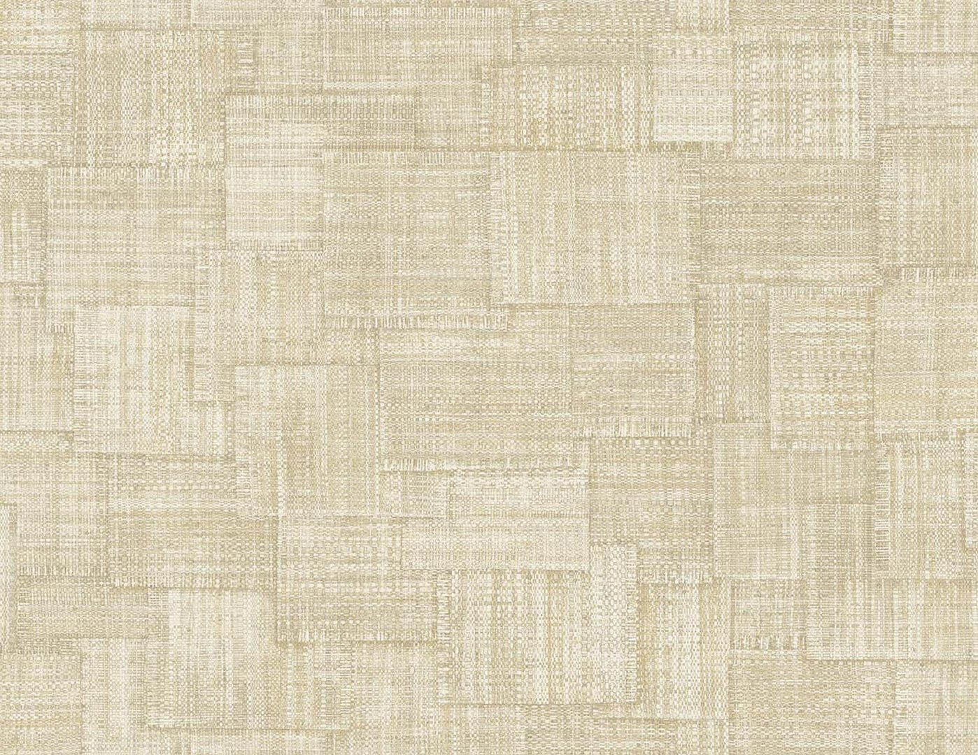 Tapeta imitująca płótno - patchwork Wallquest RA41714 Raffia