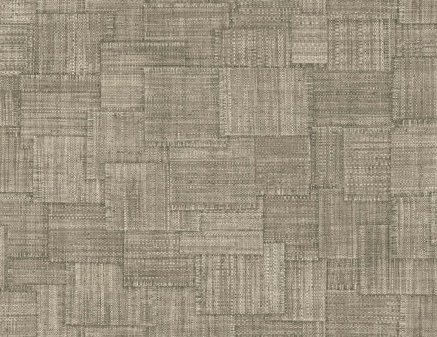 Tapeta imitująca płótno - patchwork Wallquest RA41715 Raffia