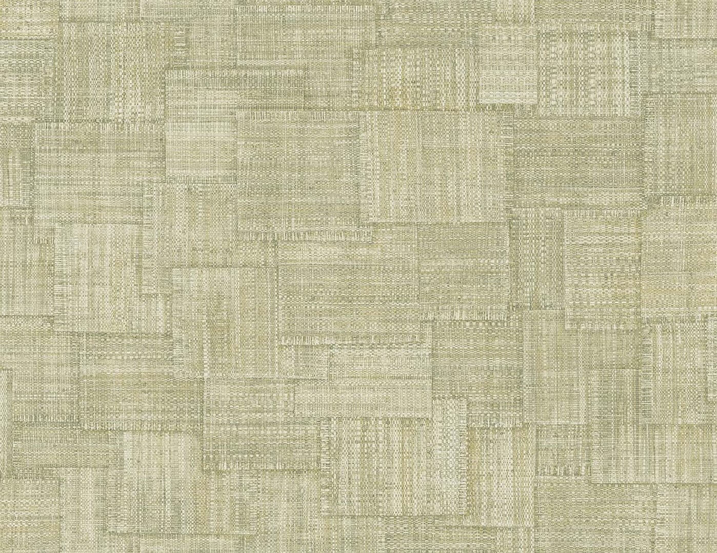 Tapeta imitująca płótno - patchwork Wallquest RA41717 Raffia