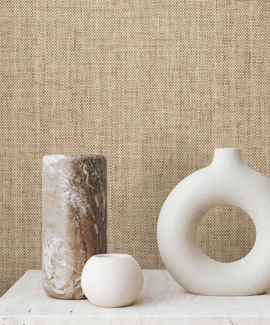 Tapeta naturalna plecionka York Wallcoverings GV0186M Kami Paperweave Lemieux Et Cie