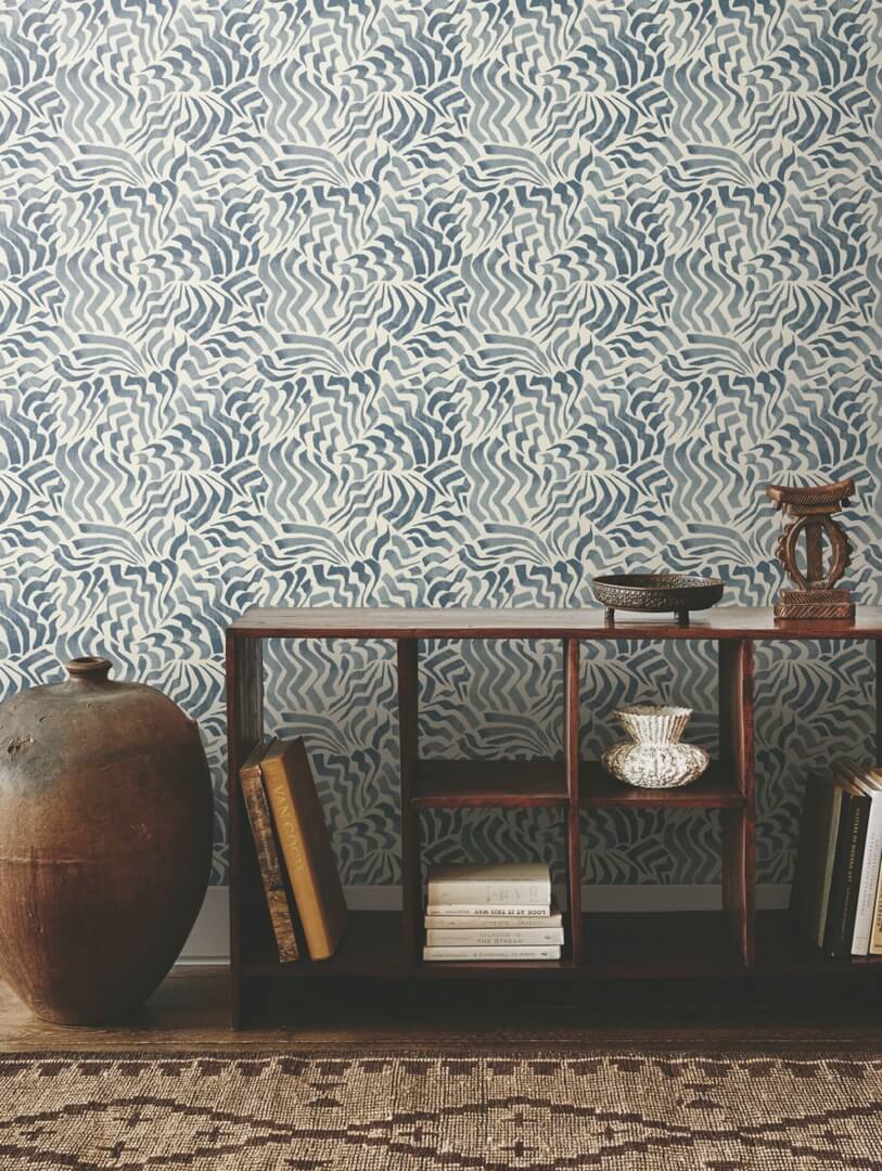 Tapeta z falującym wzorem York Wallcoverings LM5323 Zora Wave Lemieux Et Cie