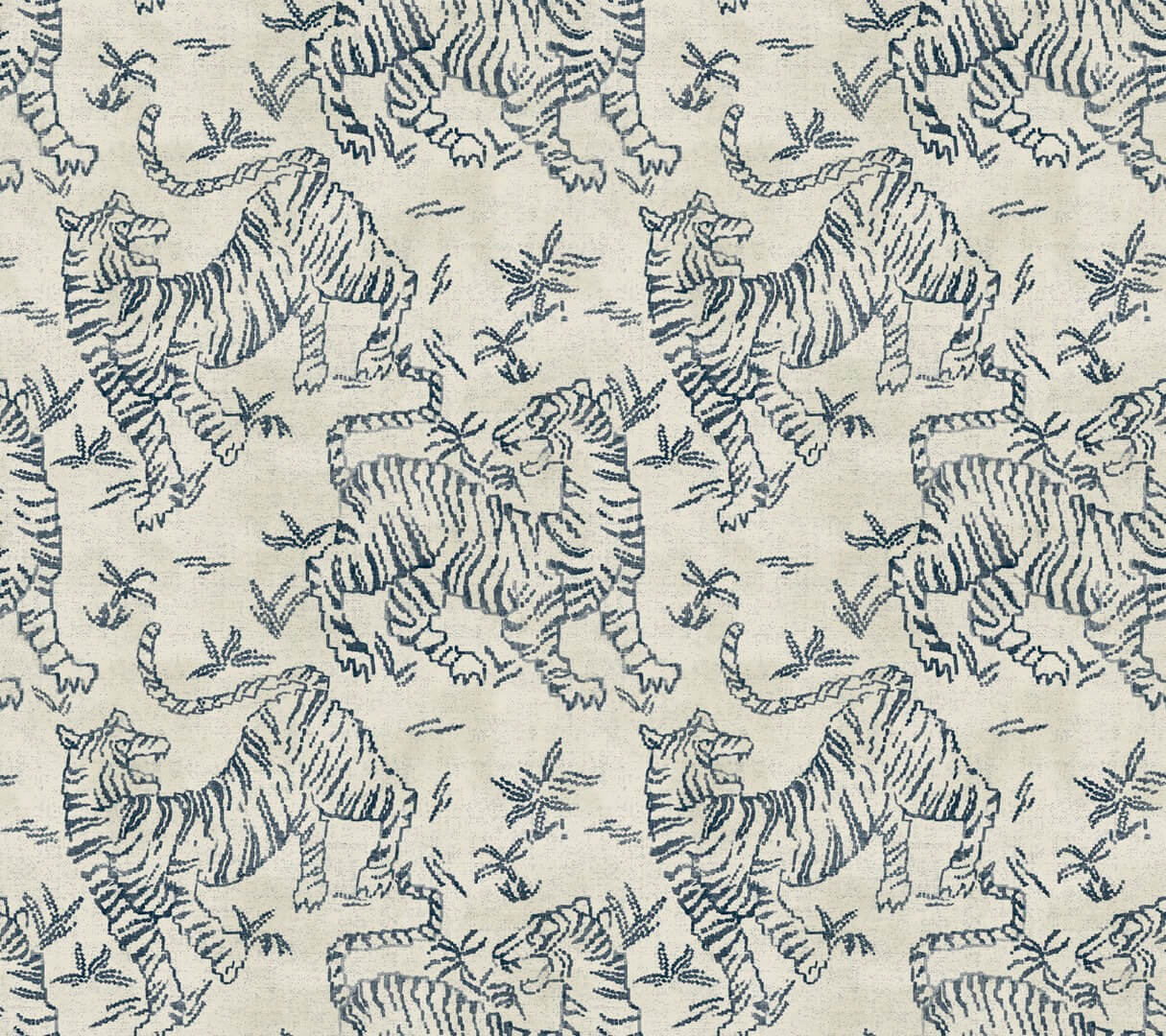 Tapeta tygrysy York Wallcoverings LM5333 Orly Tigers Lemieux Et Cie