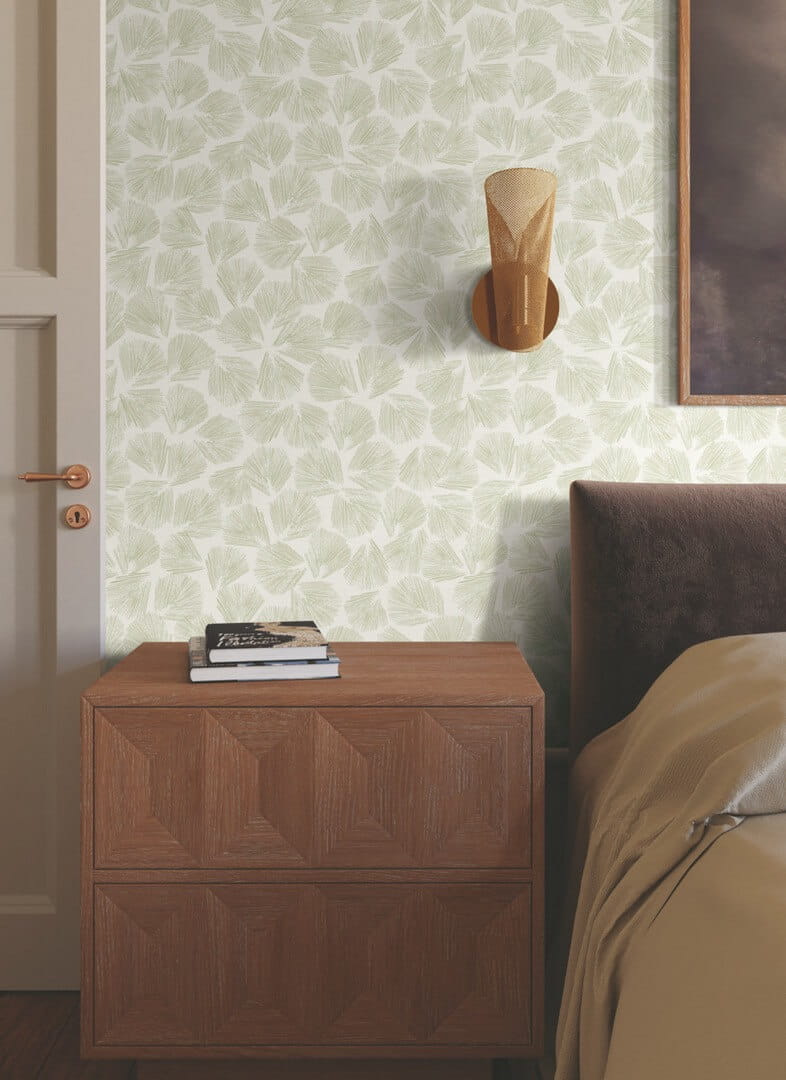 Tapeta liście York Wallcoverings LM5352 Elora Leaf Lemieux Et Cie