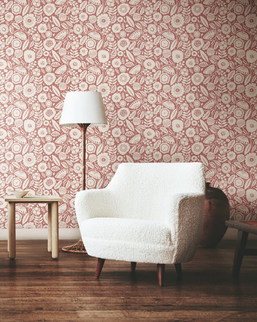 Tapeta kwiaty York Wallcoverings LM5391 Camille Blossom Lemieux Et Cie