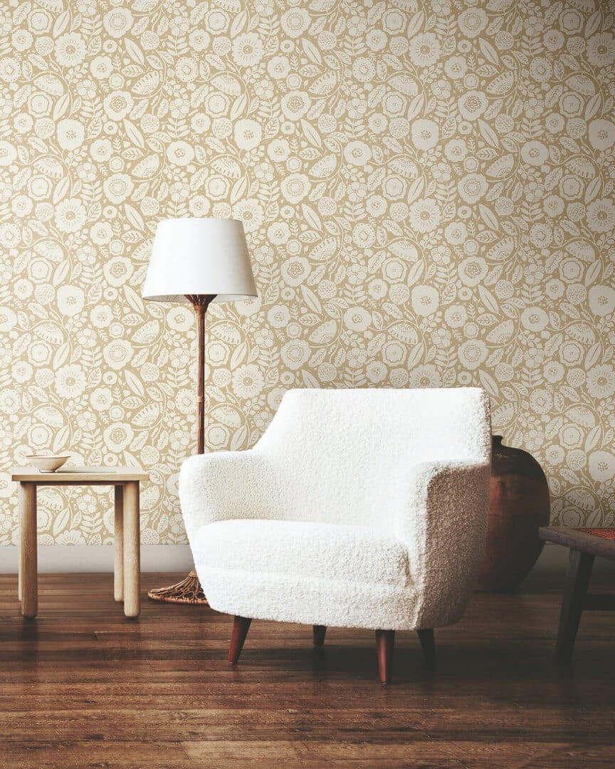 Tapeta kwiaty York Wallcoverings LM5392 Camille Blossom Lemieux Et Cie