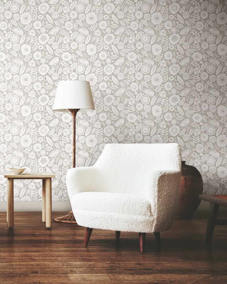 Tapeta kwiaty York Wallcoverings LM5393 Camille Blossom Lemieux Et Cie
