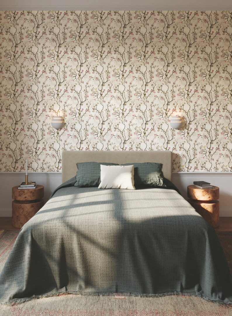 Tapeta kwitnące gałęzie York Wallcoverings LM5411 Avril Chinoiserie Lemieux Et Cie