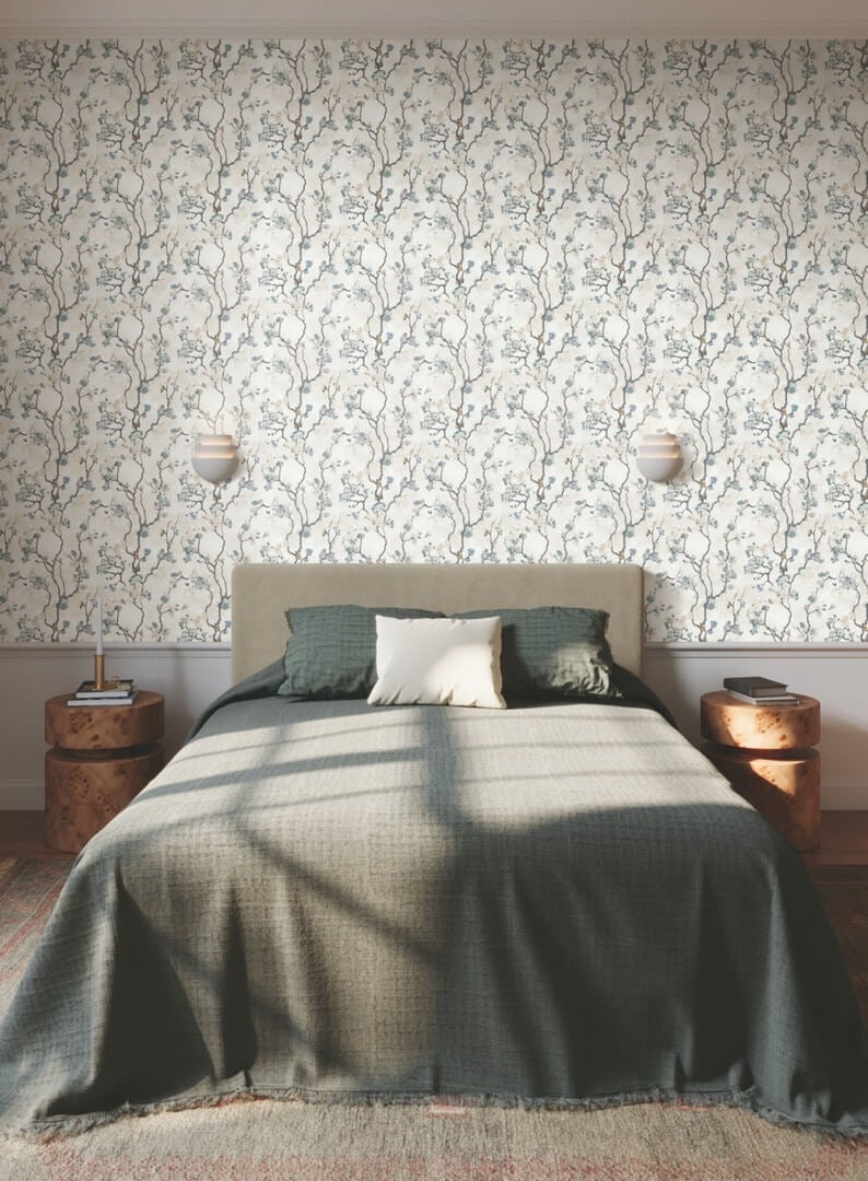 Tapeta kwitnące gałęzie York Wallcoverings LM5412 Avril Chinoiserie Lemieux Et Cie