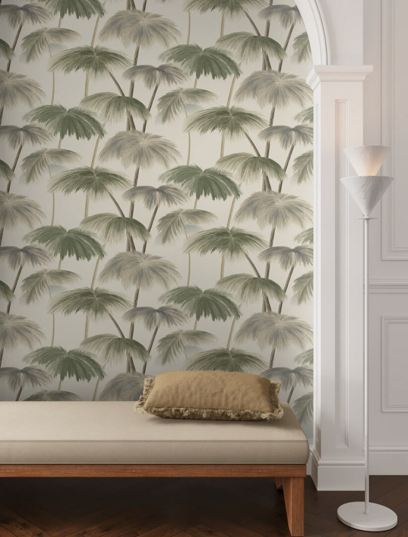 Tapeta palmy York Wallcoverings LM5433 Plein Air Palms Lemieux Et Cie