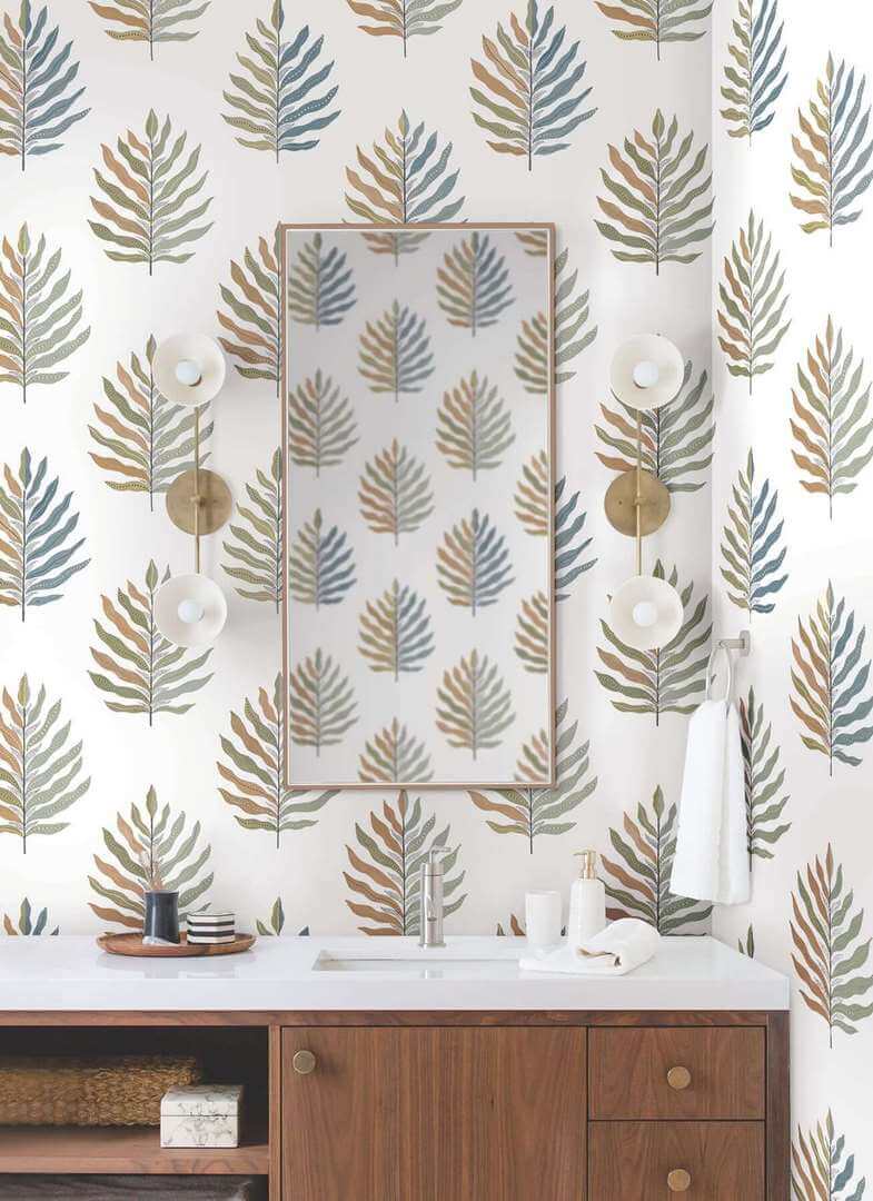 Tapeta liście York Wallcoverings MT5601 Miramar Montecito