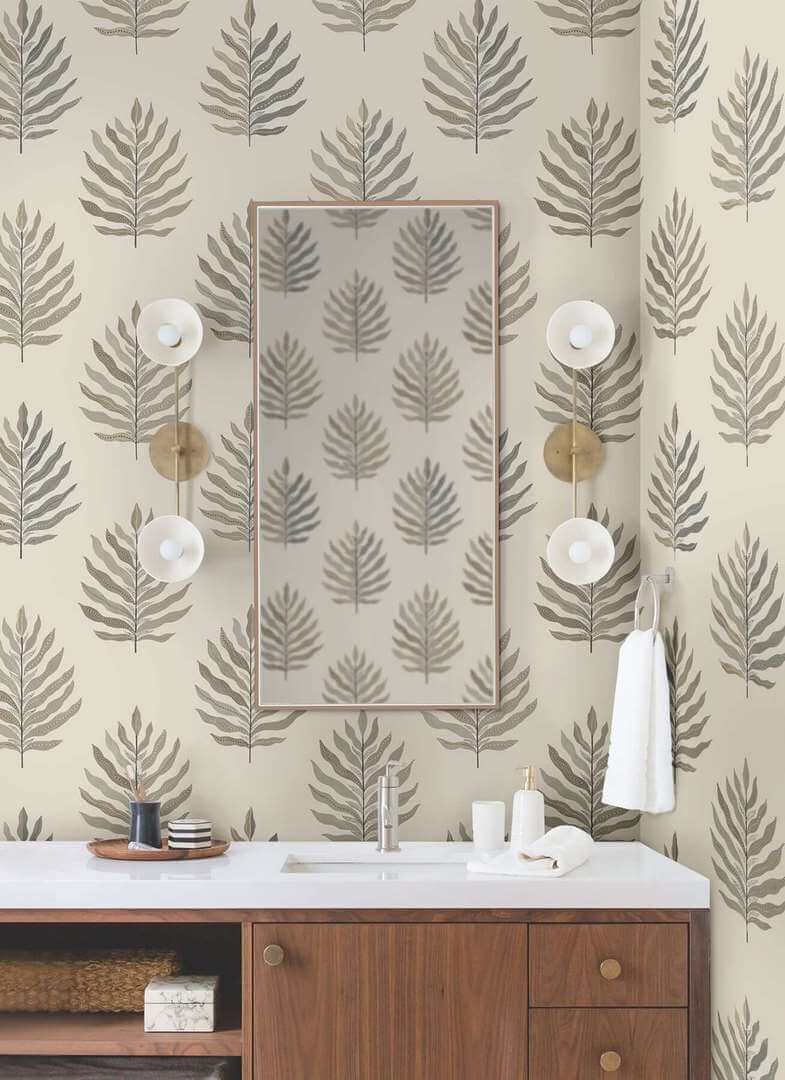 Tapeta liście York Wallcoverings MT5604 Miramar Montecito
