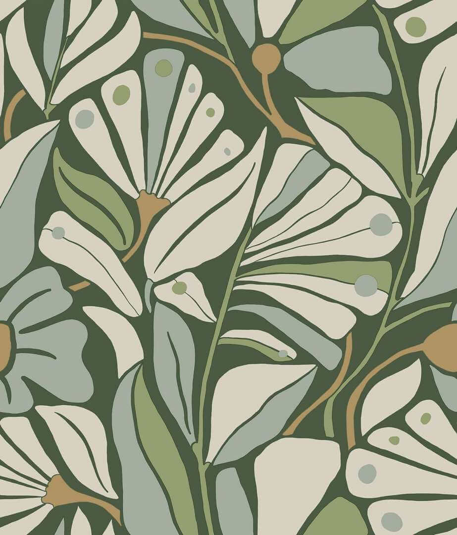 Tapeta roślinna York Wallcoverings MT5627 Cabana Club Montecito