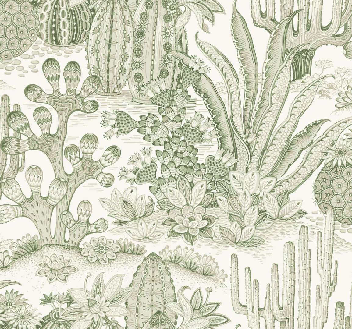 Tapeta kaktusy i sukulenty York Wallcoverings MT5631 Lotus Land Cacti Montecito
