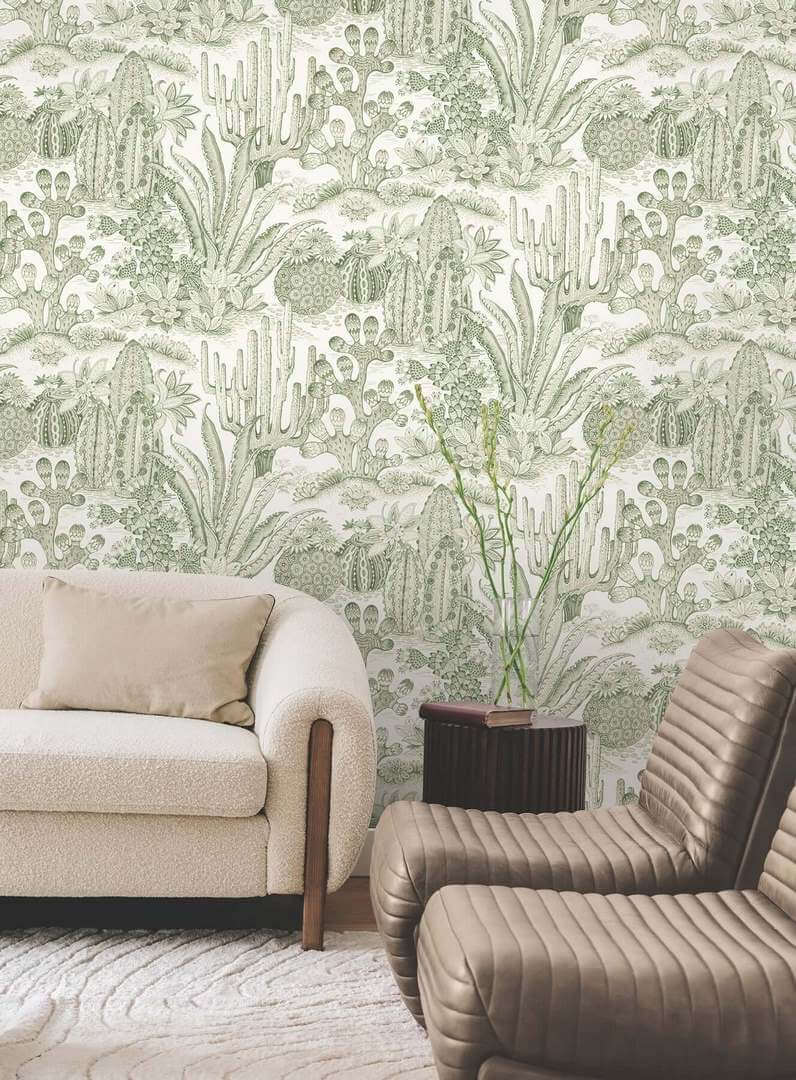 Tapeta kaktusy i sukulenty York Wallcoverings MT5631 Lotus Land Cacti Montecito