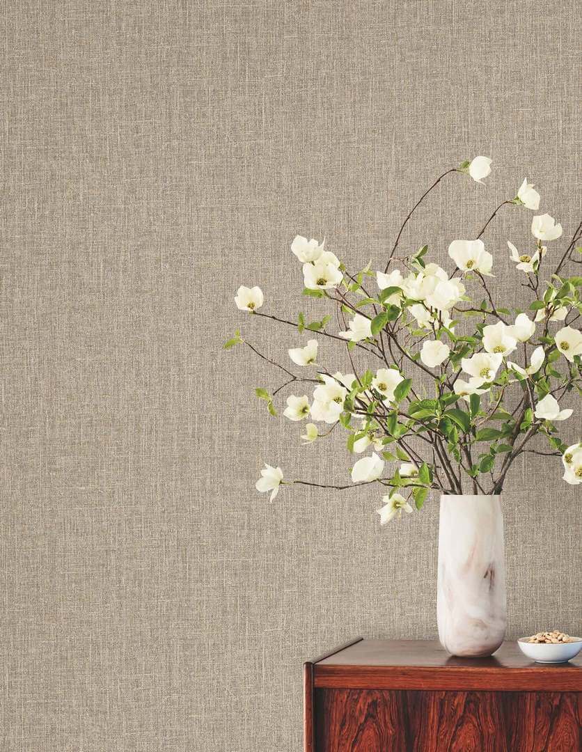 Tapeta imitująca płótno York Wallcoverings SI6910 Cromie Montecito