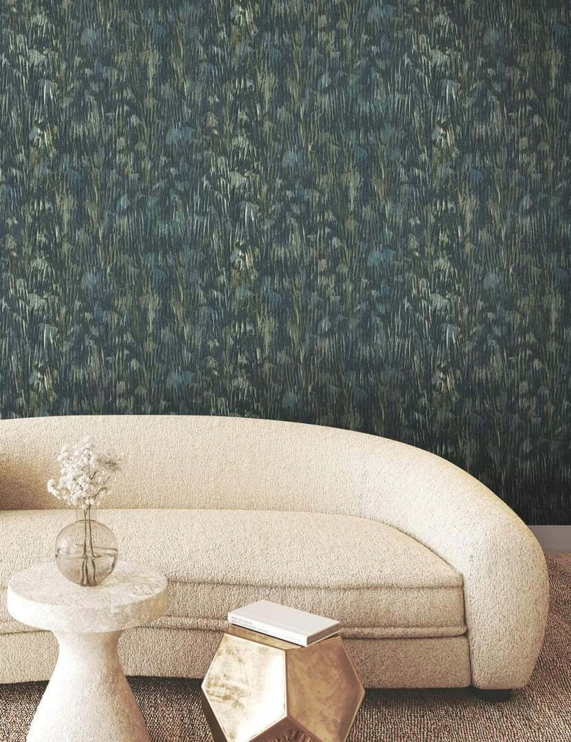 Tapeta w pióra abstrakcyjna York Wallcoverings FM1001 Gilded Plume Formations