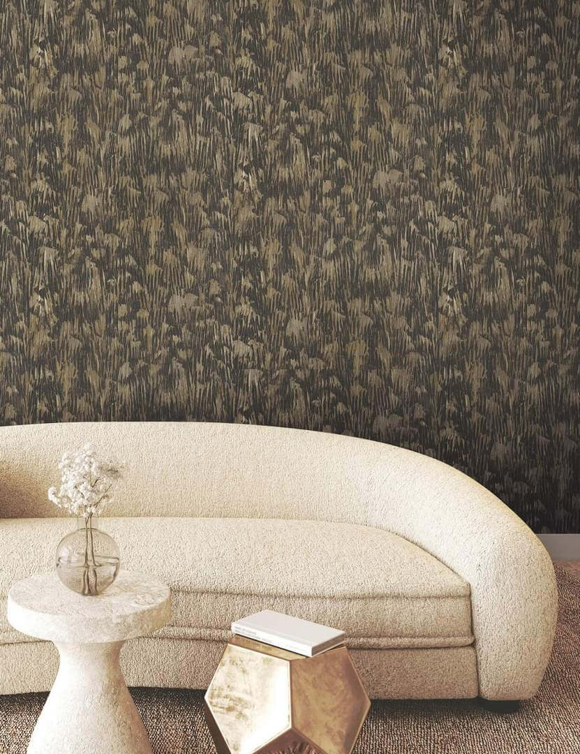Tapeta w pióra abstrakcyjna York Wallcoverings FM1004 Gilded Plume Formations