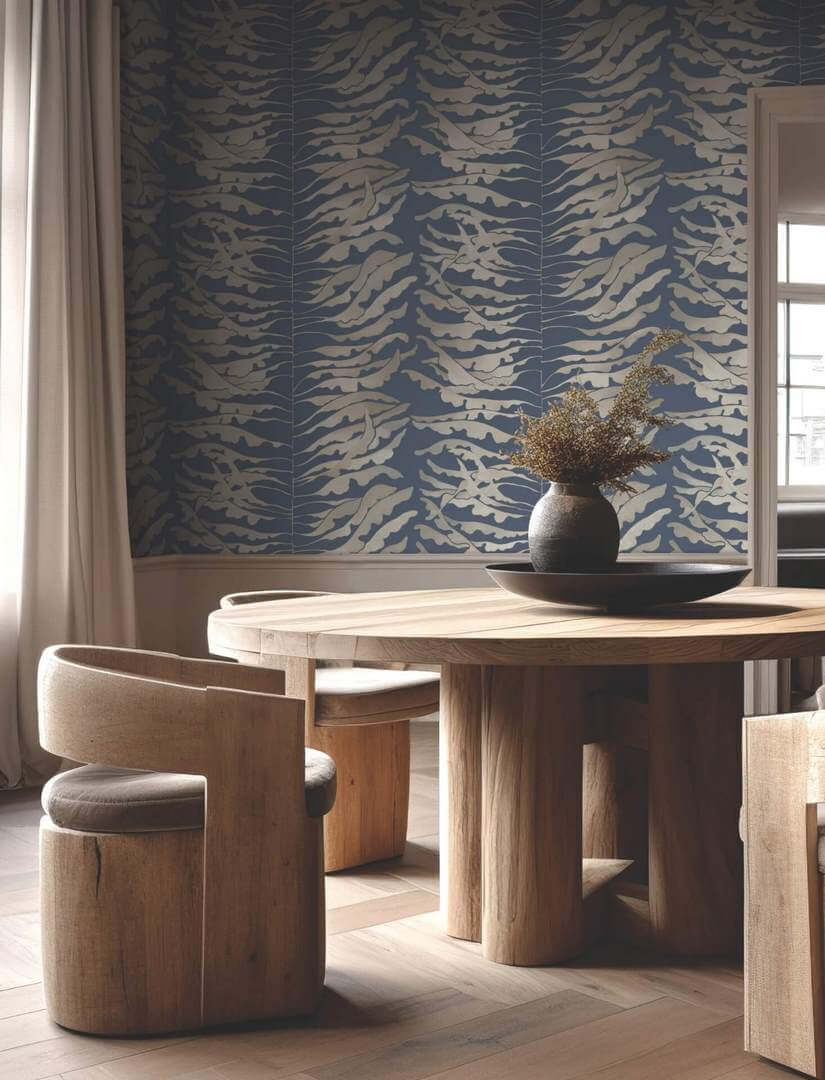 Tapeta liście York Wallcoverings FM1043 Leaf Column Formations