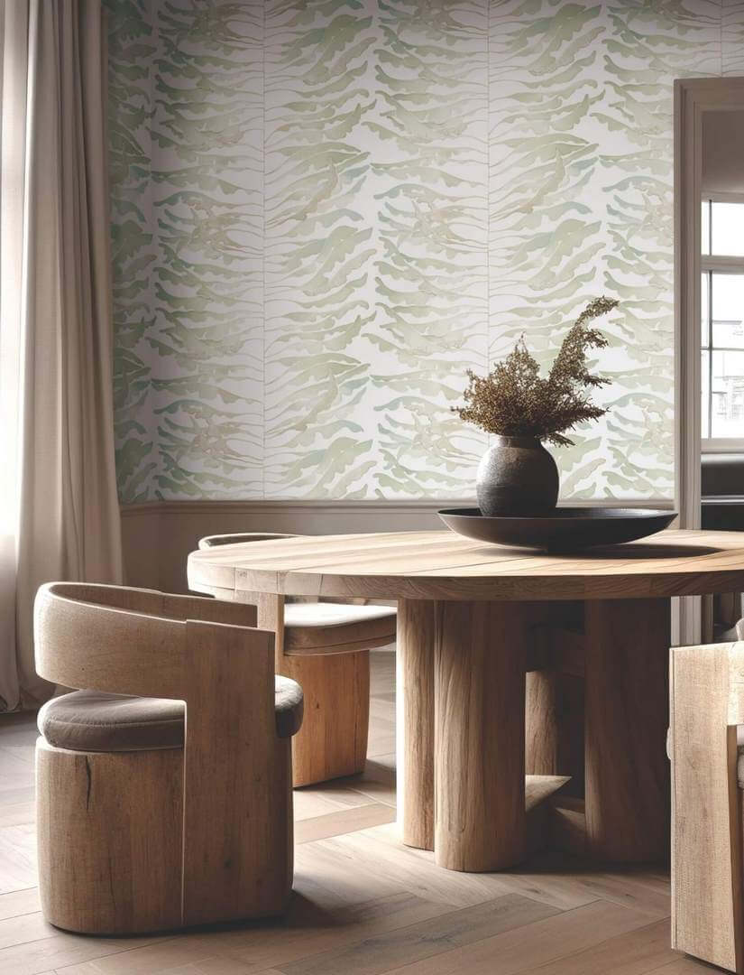 Tapeta liście York Wallcoverings FM1045 Leaf Column Formations