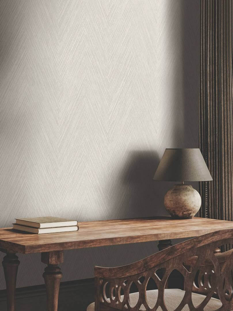 Tapeta ze wzorem jodełki York Wallcoverings FM1052 Thatched Chevron Formations